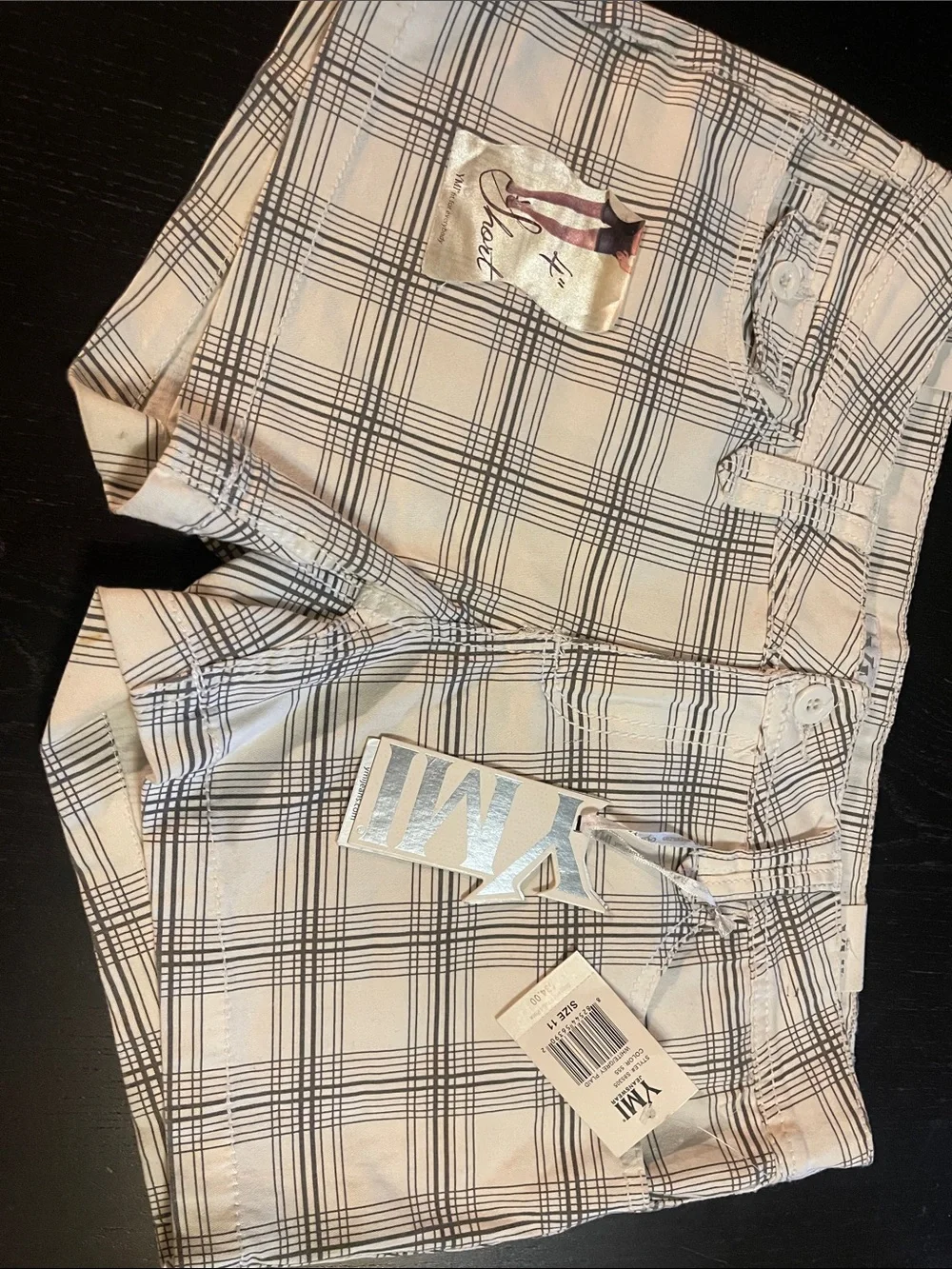 YMI Plaid shorts, size 11